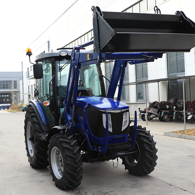 75HP 4WD YTO Engine Farm Tractor with Front End Loader