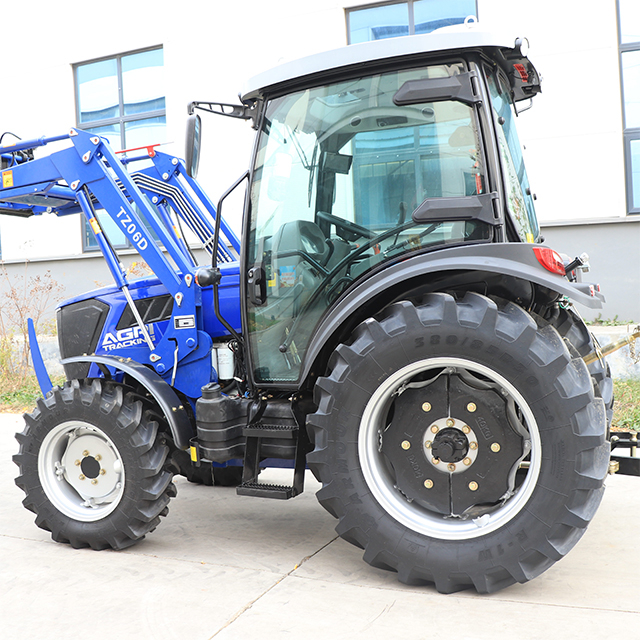 75HP 4WD YTO Engine Farm Tractor with Front End Loader